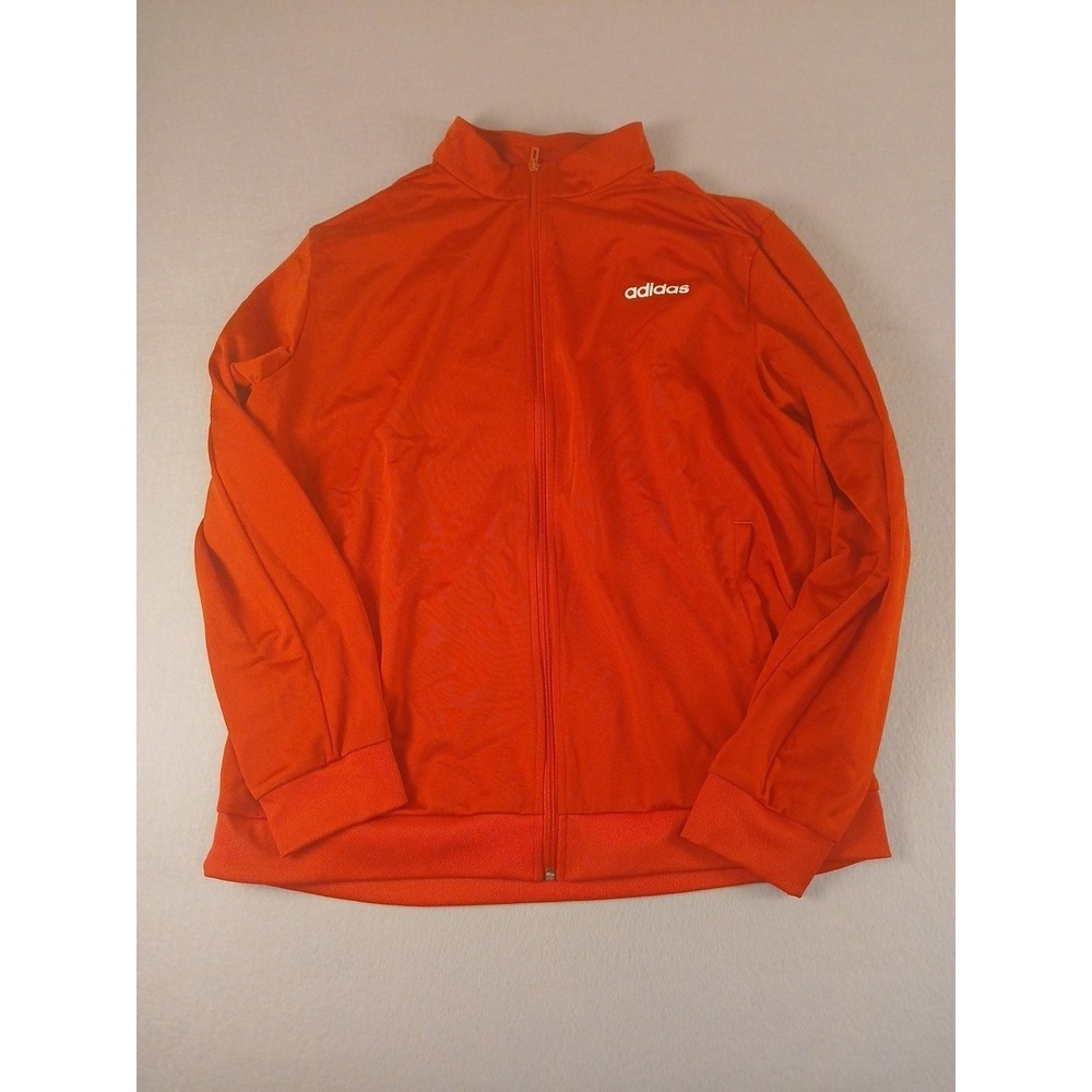 Adidas Essentials Mens Slim Red GD5097 FZ Jacket!!(XL)!!